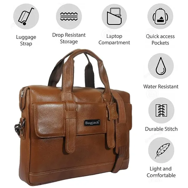BAG_JACK_Leather_Laptop_Bag__Men_Women_Office_Travelling_Documents