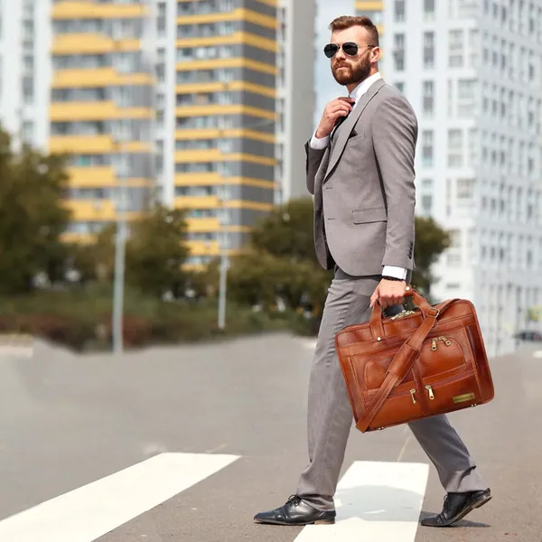 100%_Pure_Leather_Brown_Laptop_Shoulder_Bag_(3_Years_warranty)