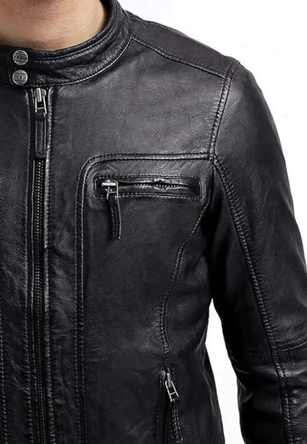 BAG_JACK_-_Clean-Cut_Classic_with_Cool,_Eye-Catching_Detailing_Sheep_Nappa_Leather_Jacket