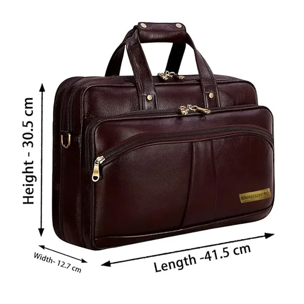 100%_Pure_Leather_Brown__Laptop_Bag_for_Men_and_Women_(3_Years_warranty)