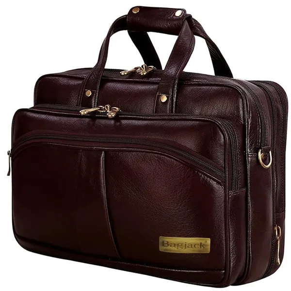 100%_Pure_Leather_Brown__Laptop_Bag_for_Men_and_Women_(3_Years_warranty)