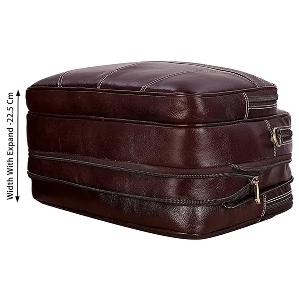 100%_Pure_Leather_Brown__Laptop_Bag_for_Men_and_Women_(3_Years_warranty)