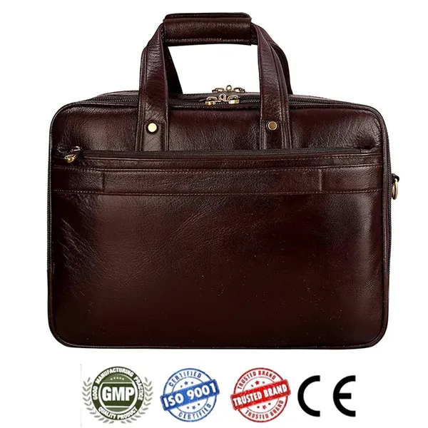 100%_Pure_Leather_Brown__Laptop_Bag_for_Men_and_Women_(3_Years_warranty)