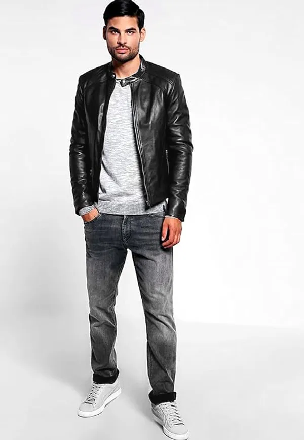 BAG_JACK_-_Apache_Sheep_Nappa_Leather_Men_Jacket_Quilted_Cafe_Racer_Zip_Up_Motorcycle_Zipper_Long_Sleeve_Coats