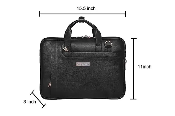 100%__Pure_Leather_Black_Laptop_Bag_(3_Years_warranty)