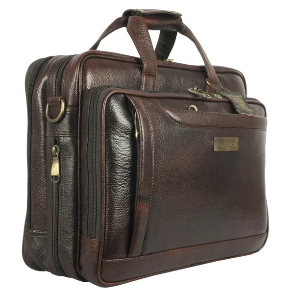 100%_Pure_Leather_Brown_Laptop_Bag_Messenger_(3_Years_warranty)