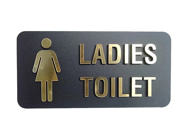 Acrylic_Sign_Plastic_Board_for_"Ladies_Toilet"(25_CM_X_12_CM)