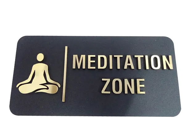 Acrylic_Sign_Board_for_"Meditation_Zone"(25_CM_X_12_CM)