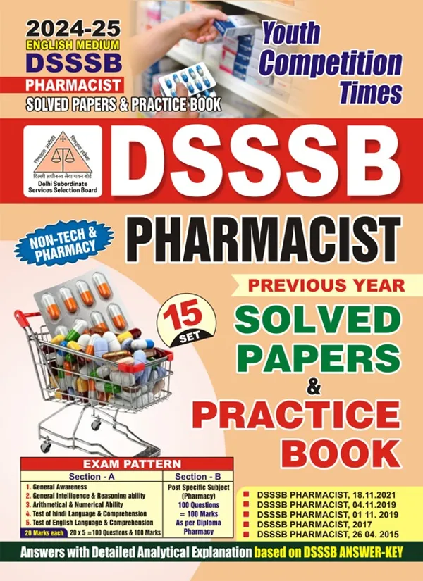 POD)_English_Medium)_DSSSB_Pharmacist_Solved_Papers_&_Practice_Book_15_Sets_(2024-25)