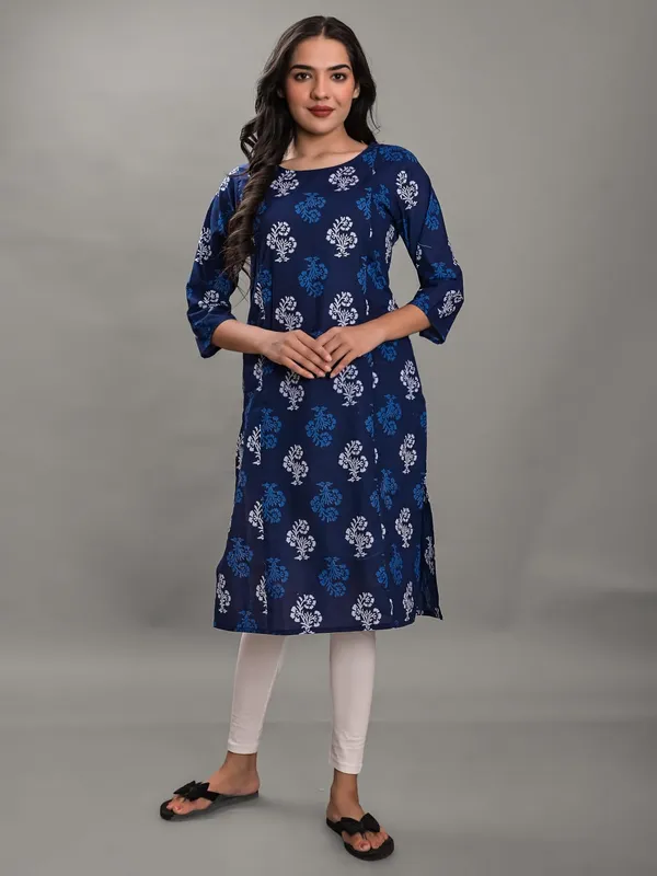 Blue_Jaipuri___Maternity_And_Feeding_Kurti