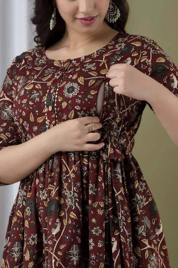Multi_Chidi_Cotton_Printed_Maternity_And_Feeding_Kurti_Combo_Of_2