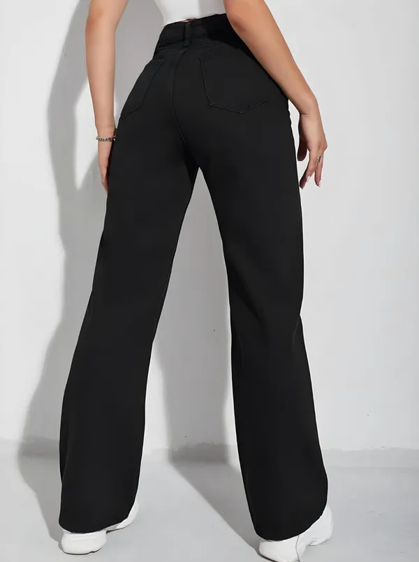 Mirc_Z_Black_Zip_Fly_Stylish_Pocket_Straight_Fit_Denim_Jeans_For_Women