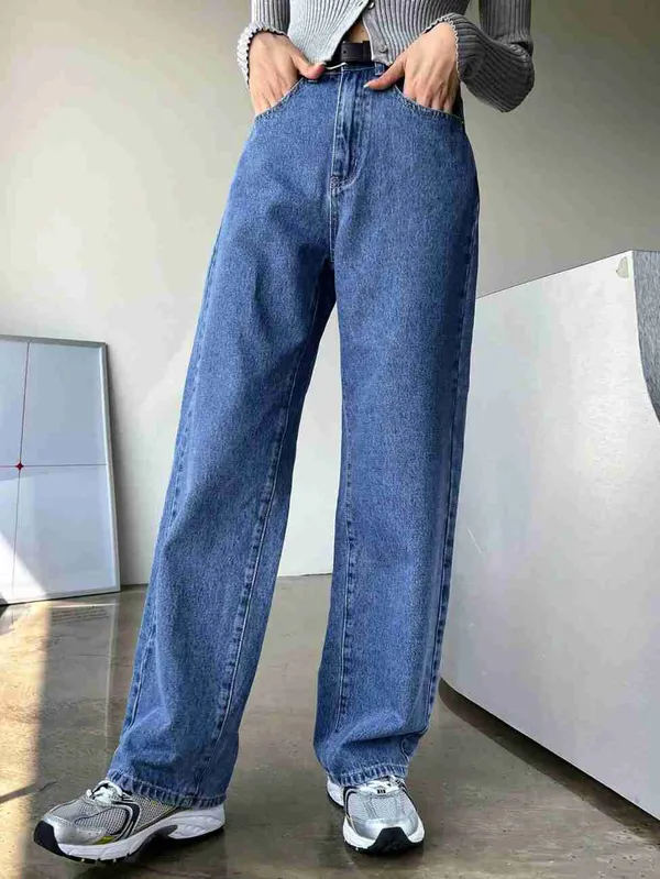 Dimco_Vinco_Off_Blue_Bell_bottom_Style_Denim_Jeans_For_Women