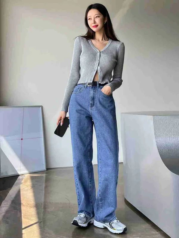 Dimco_Vinco_Off_Blue_Bell_bottom_Style_Denim_Jeans_For_Women