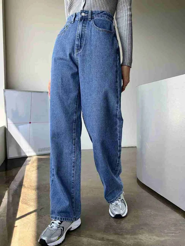Dimco_Vinco_Off_Blue_Bell_bottom_Style_Denim_Jeans_For_Women