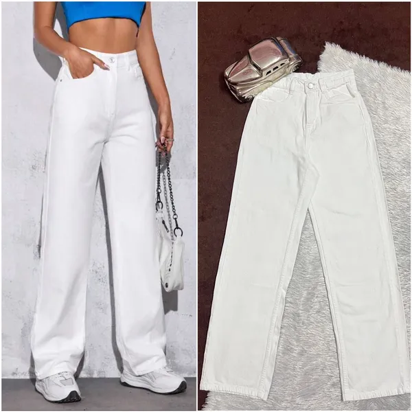 Elegance_Beautiful_Claasyy_Missyy_White_Wide_Leg_Denim_Jeans_For_Women