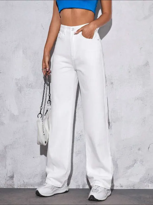 Elegance_Beautiful_Claasyy_Missyy_White_Wide_Leg_Denim_Jeans_For_Women