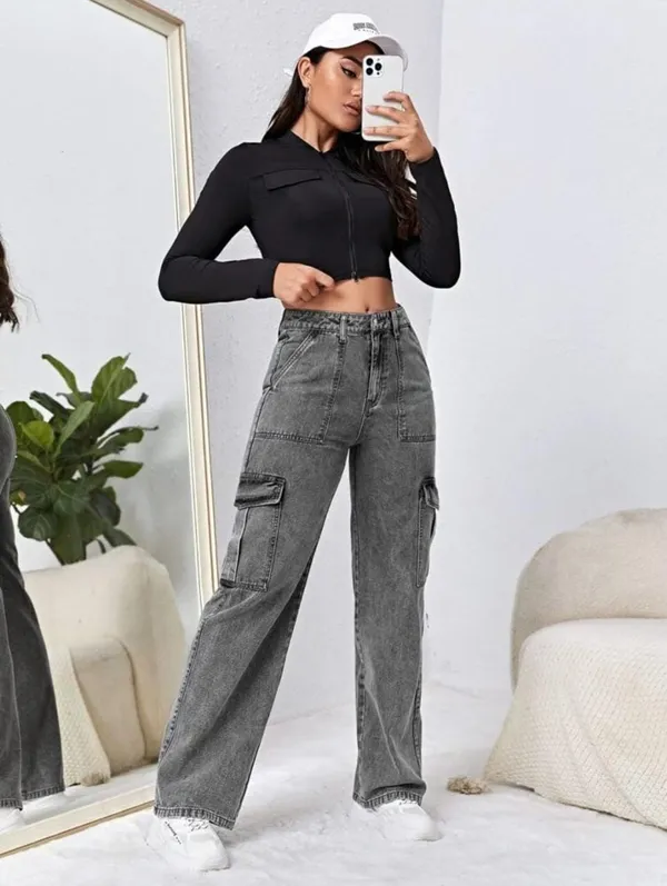 DDMCLOTHING DDM Clothing Black Rugged Bell Bottom Funky Style Straight Wide  leg Denim Jeans For Girls Price in India - Buy DDMCLOTHING DDM Clothing  Black Rugged Bell Bottom Funky Style Straight Wide