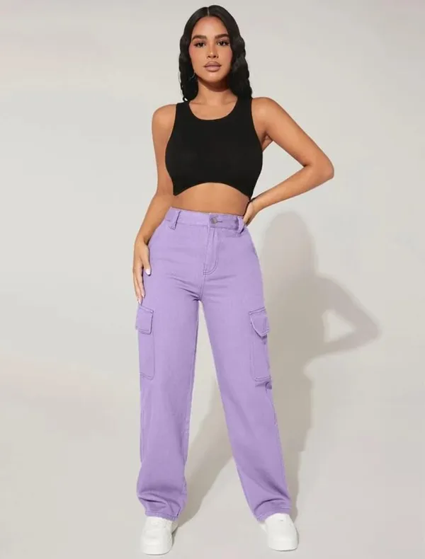 Women Purple Jeans Trousers - Buy Women Purple Jeans Trousers online in  India