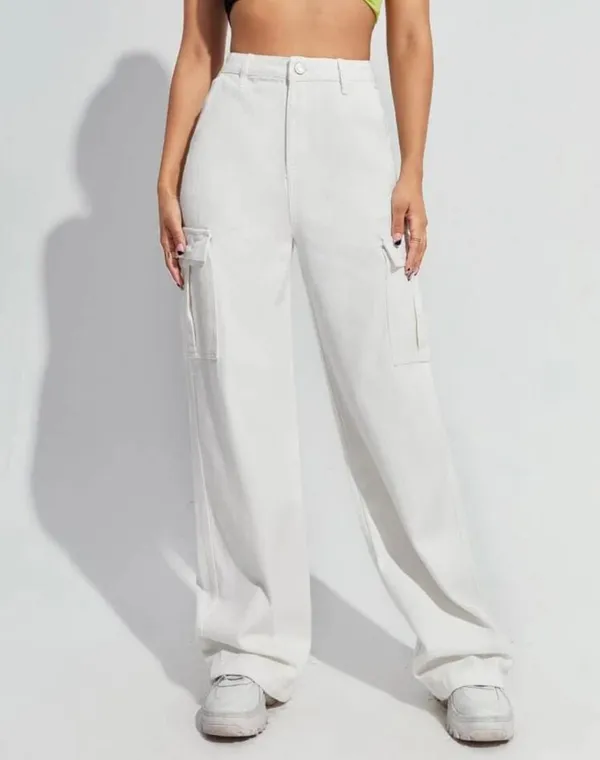Binnarcky_Tokeyo_White_Denim_Cargo_Western_Wear_Jeans_For_Women_(White)