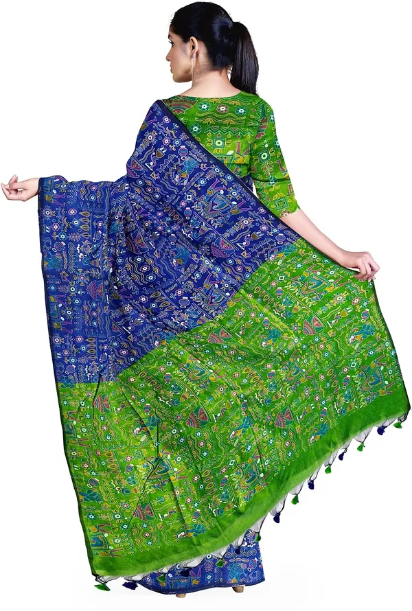 Printed_Madhubani_Cotton_Silk_saree_for_women