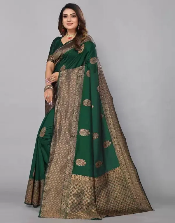 Women's_Zari_Woven_Banarasi_Silk_Beautiful_Ethinic_Wear_Saree_With_Unstiched_Blouse_Piece