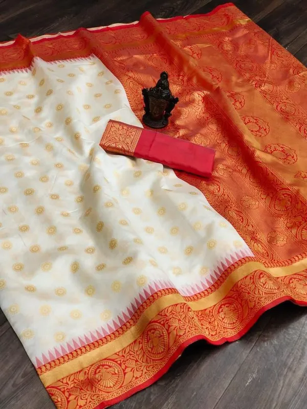 Women'S_Kanjivaram_Soft_Lichi_Silk_Saree_With_Blouse_Piece