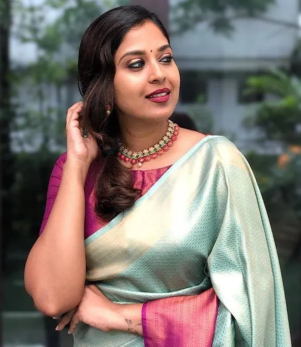 Mint_Banarasi_Soft_Lichi_Silk_Saree_With_Blouse