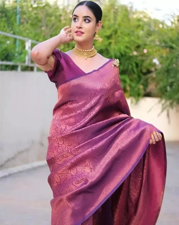 Woven_Kanjivaram_Jacquard,_Pure_Silk_Saree