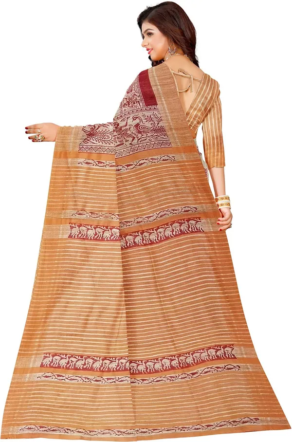 Self_Design_Handloom_Tussar_Silk_saree_for_women