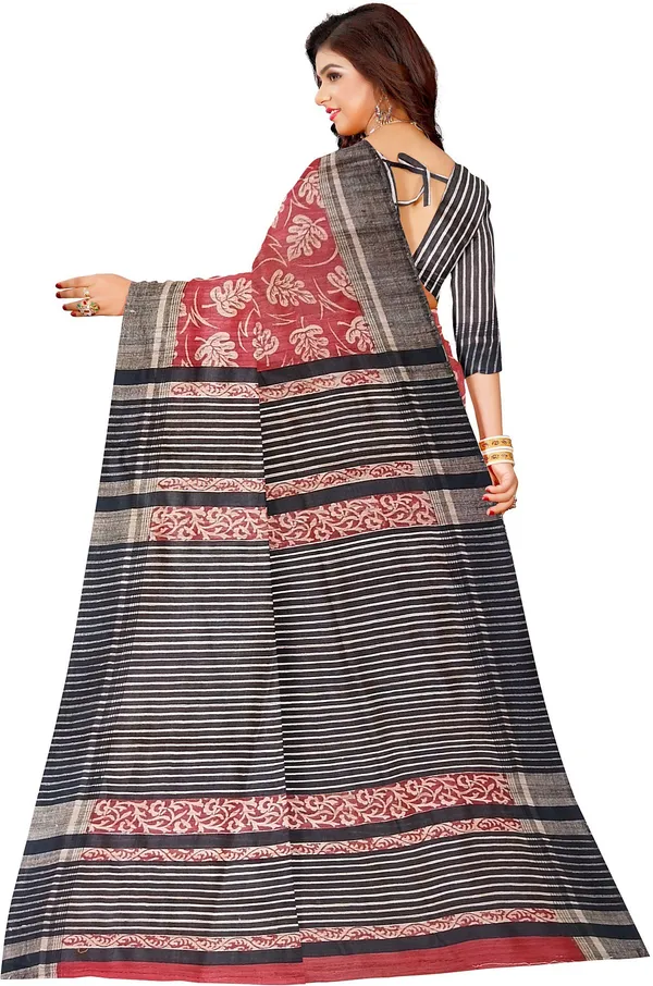Self_Design_Handloom_Tussar_Silk_saree_for_women