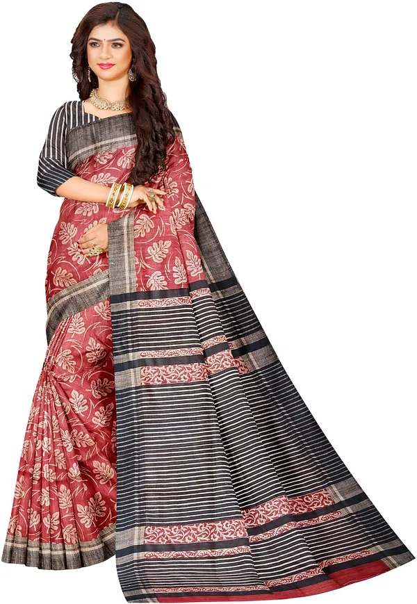 Self_Design_Handloom_Tussar_Silk_saree_for_women