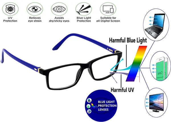 Zero_Power_Blue_Ray_Cut_Computer_Glasses_For_Men_&_Women_|_Blue_&_Black