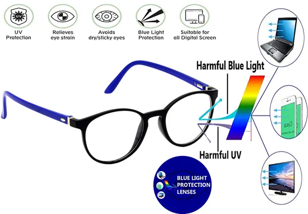 Zero_Power_Blue_Ray_Cut_Computer_Glasses_For_Men_&_Women_|_Blue_&_Black