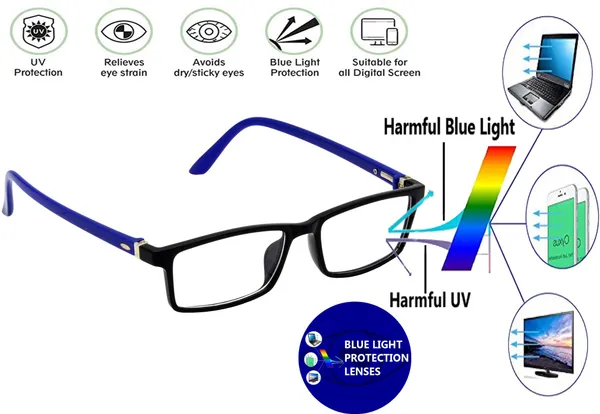 Zero_Power_Blue_Ray_Cut_Computer_Glasses_For_Men_&_Women_|_Blue_&_Black