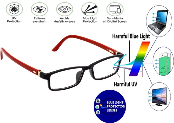 Zero_Power_Blue_Ray_Cut_Computer_Glasses_For_Kids_|_Red_&_Black