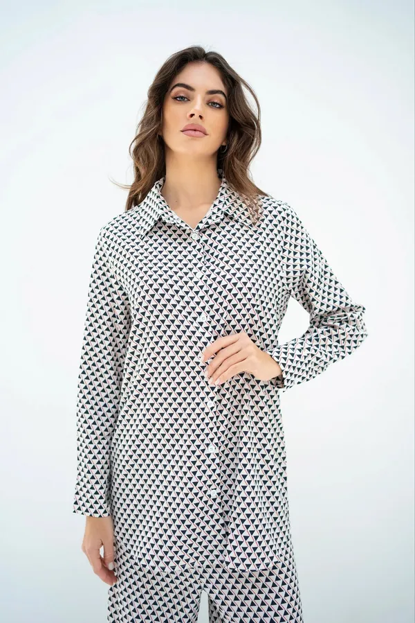 Collar_Shirt_Top_+_Pant_Style_Geometric_Printed_Korean_BSY_Women_Casual_Wear_Sets