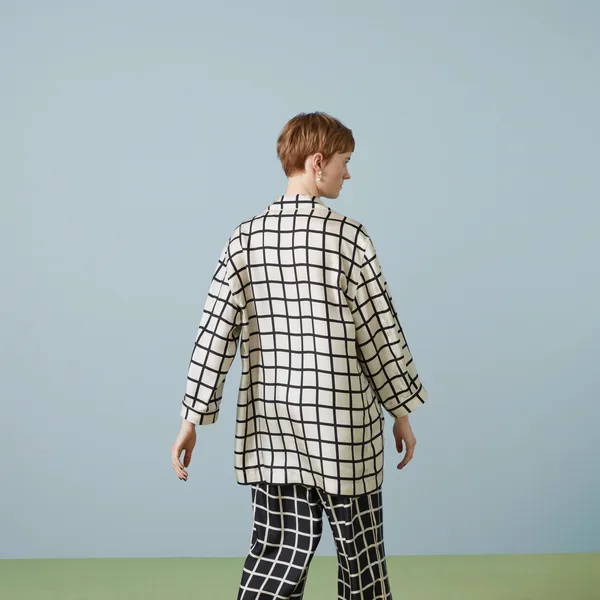 Designer_Readymade_Co-ord_Sets_3_Pockets_With_Lace_Finished_Borders_Pastel_Grey_Premium_Volvo_Silk_Pant_Suit