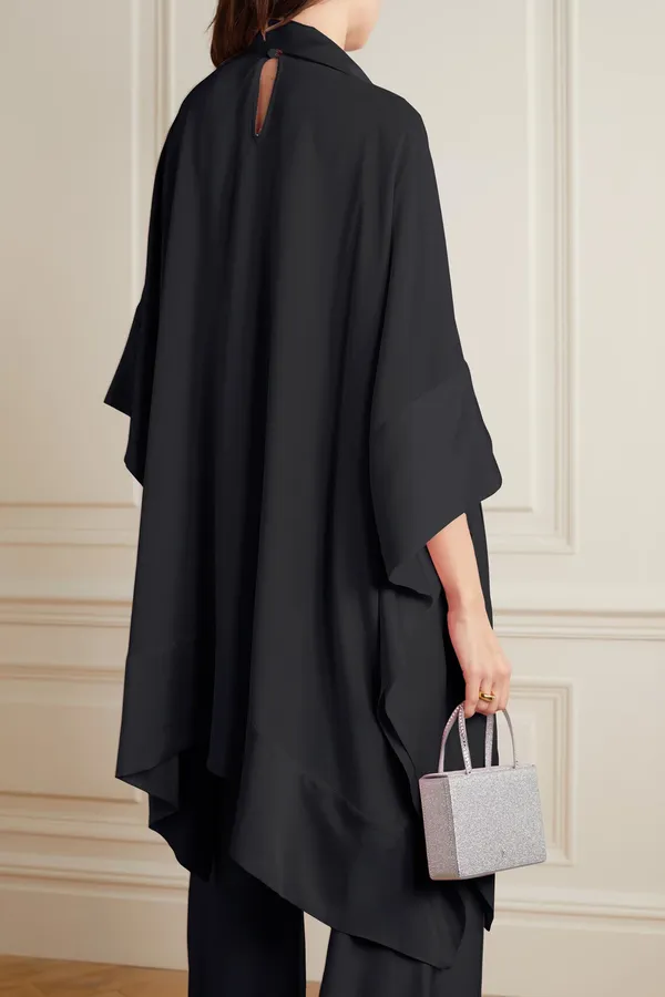 Designer_Party_Wear_Readymade_Co-ords_Set_Black_Korean_Nida_Pant_Suit