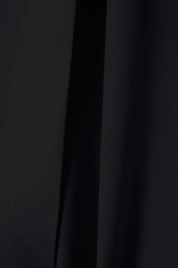 Designer_Party_Wear_Readymade_Co-ords_Set_Black_Korean_Nida_Pant_Suit