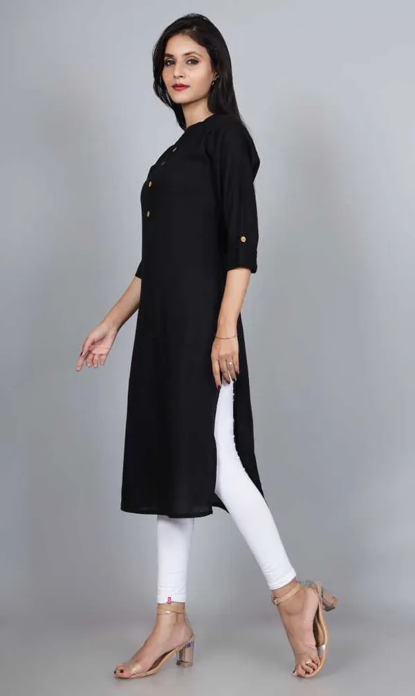 Women_Solid_Straight_Kurta_(Black)
