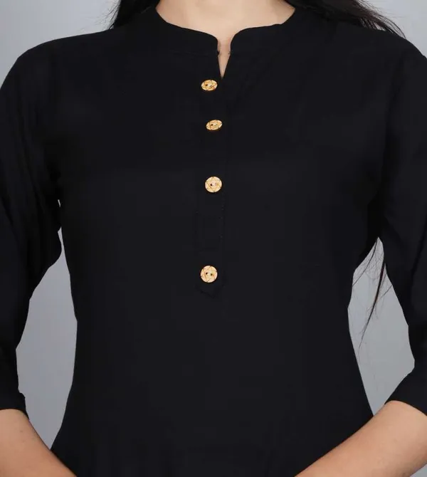 Women_Solid_Straight_Kurta_(Black)