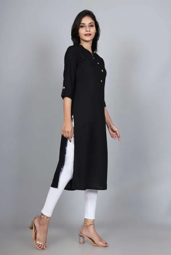 Women_Solid_Straight_Kurta_(Black)