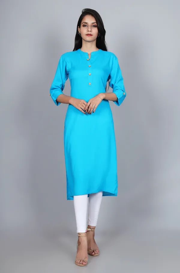Women_Solid_Straight_Kurta_(Light_Blue)