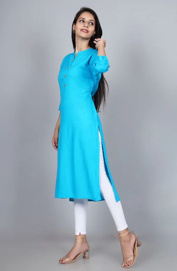 Women_Solid_Straight_Kurta_(Light_Blue)