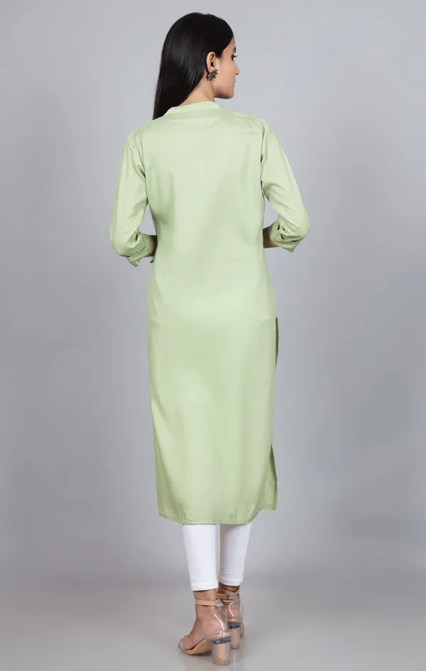 Women_Solid_Straight_Kurta_(Light_Green)