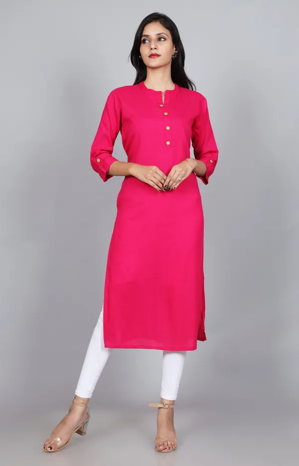 Women_Solid_Straight_Kurta_(Pink)