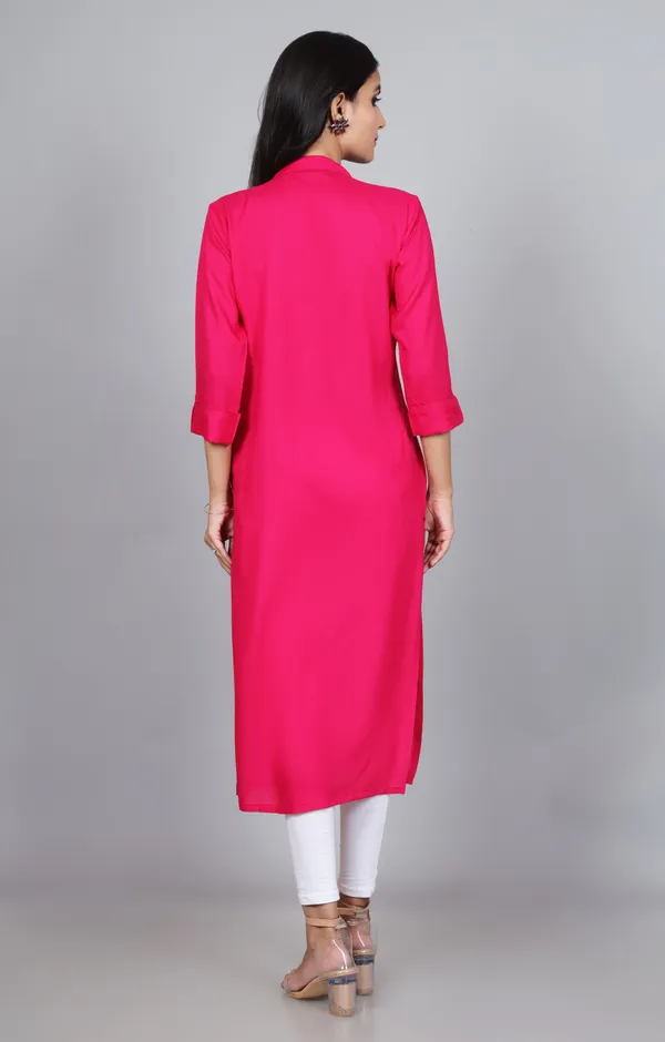 Women_Solid_Straight_Kurta_(Pink)