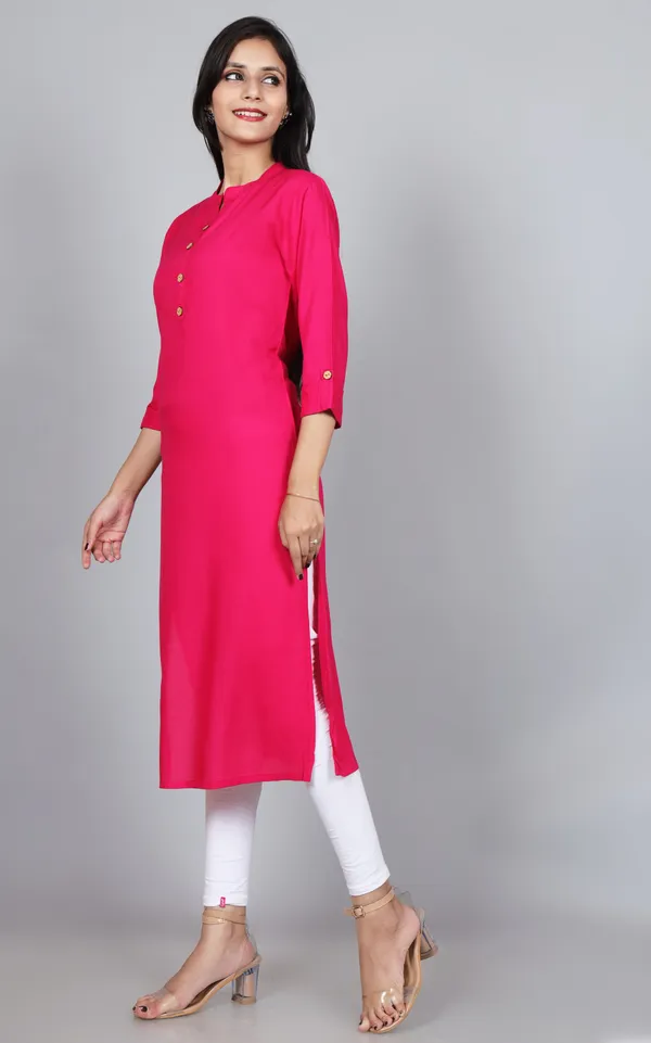 Women_Solid_Straight_Kurta_(Pink)