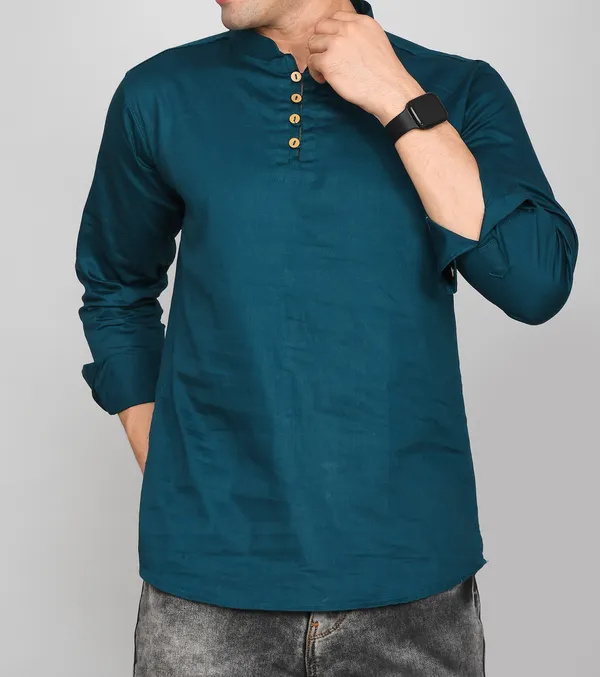 Men_Solid_Straight_Kurta_(Dark_Blue,_Dark_Green)